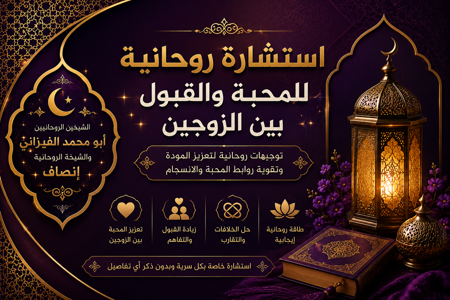 استشارة روحانية للمحبة والقبول بين الزوجين
